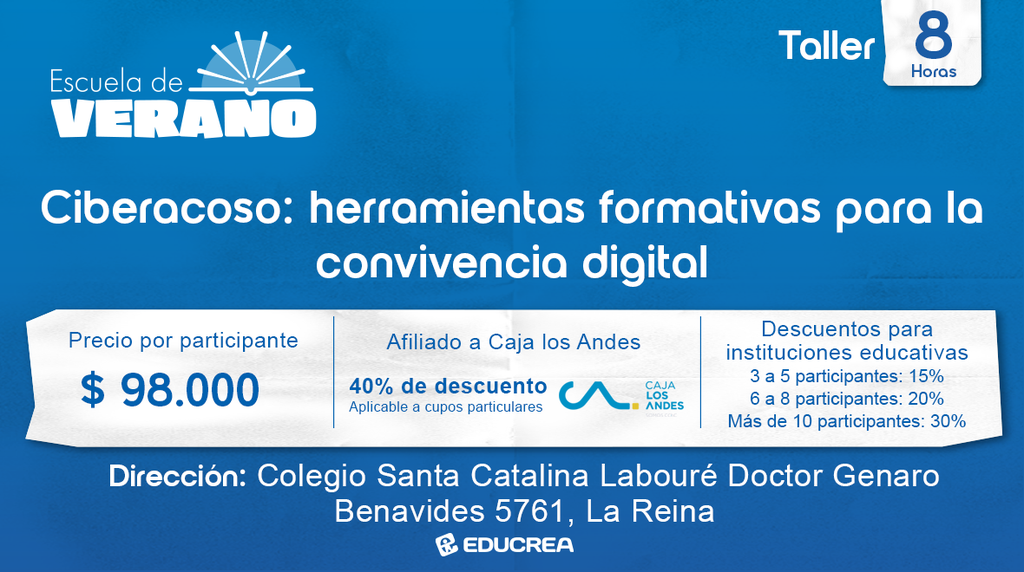 CIBERACOSO: HERRAMIENTAS FORMATIVAS PARA UNA SANA CONVIVENCIA DIGITAL - 8 Hrs.